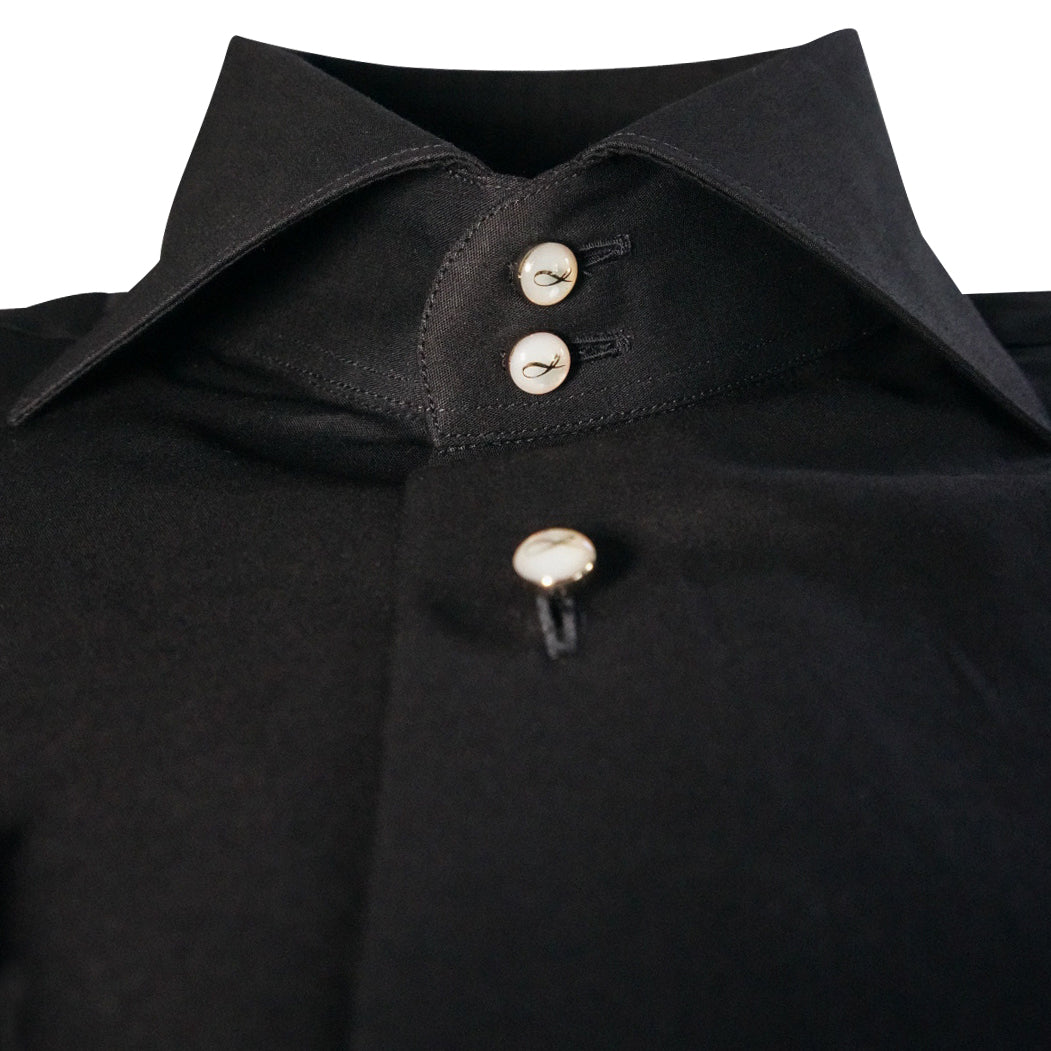Black Classico Signature Tuxedo Shirt-2