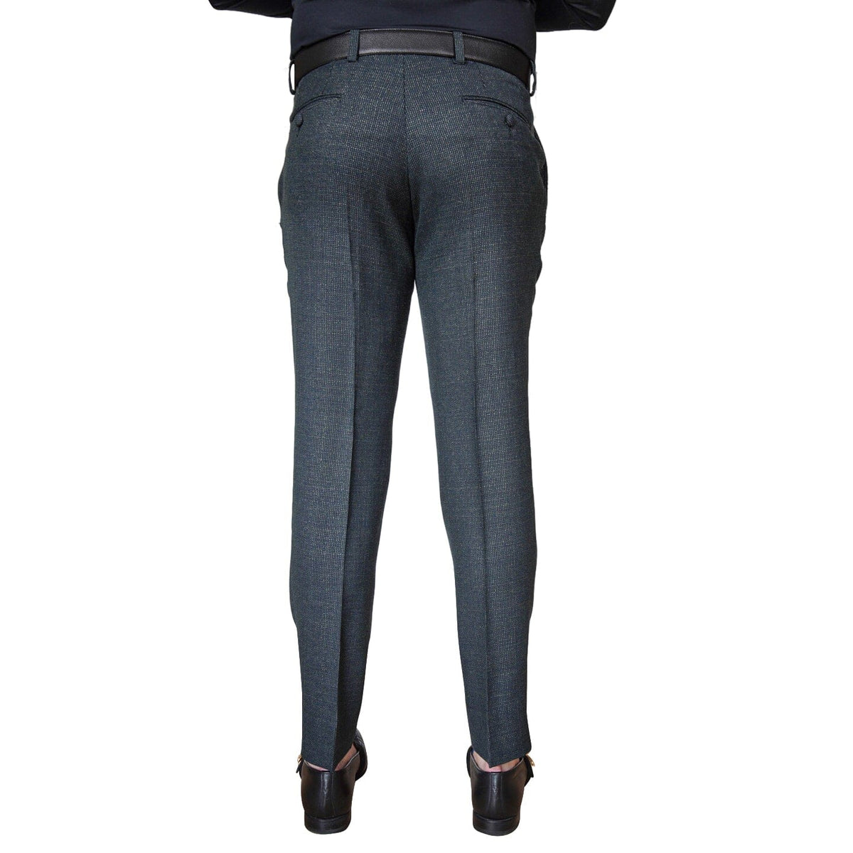 Midnight Jade Tweed Trousers-4