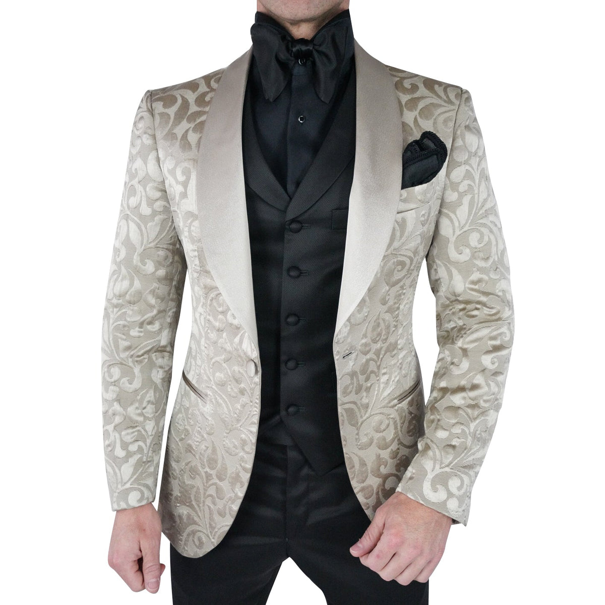Champagne Oro Paisley Dinner Jacket-4