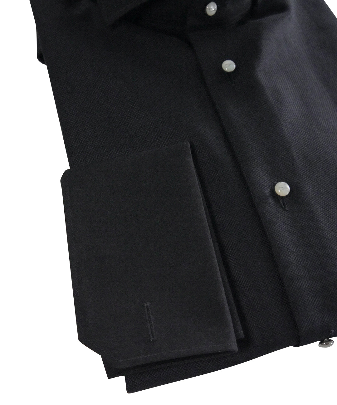 Black Classico Signature Tuxedo Shirt-4