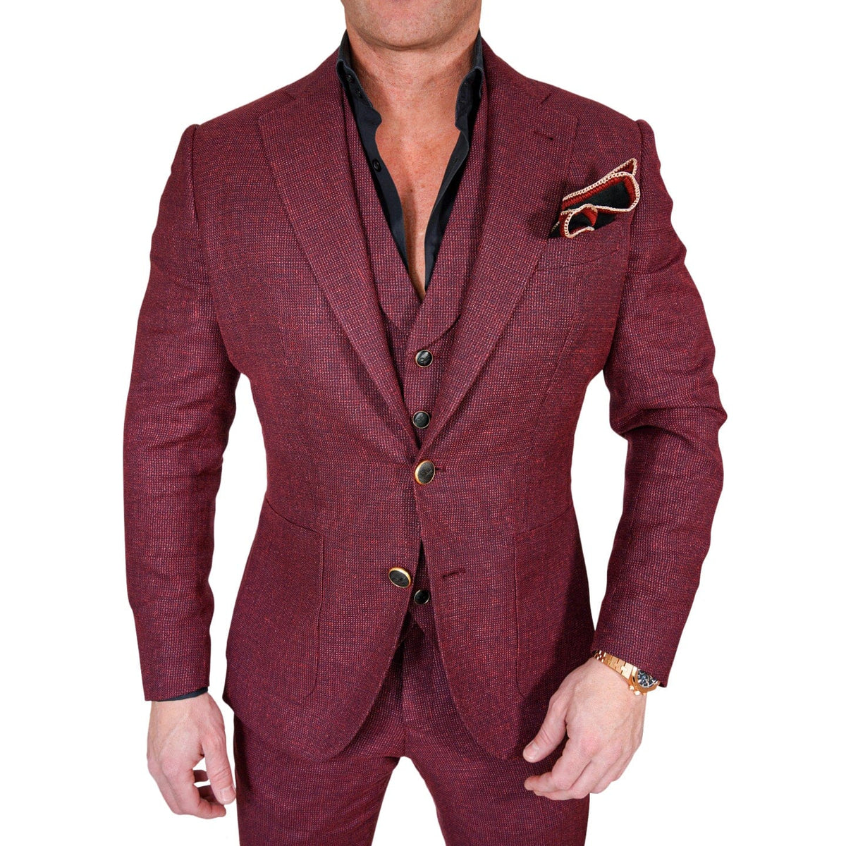 Midnight Marrone Tweed Jacket-1