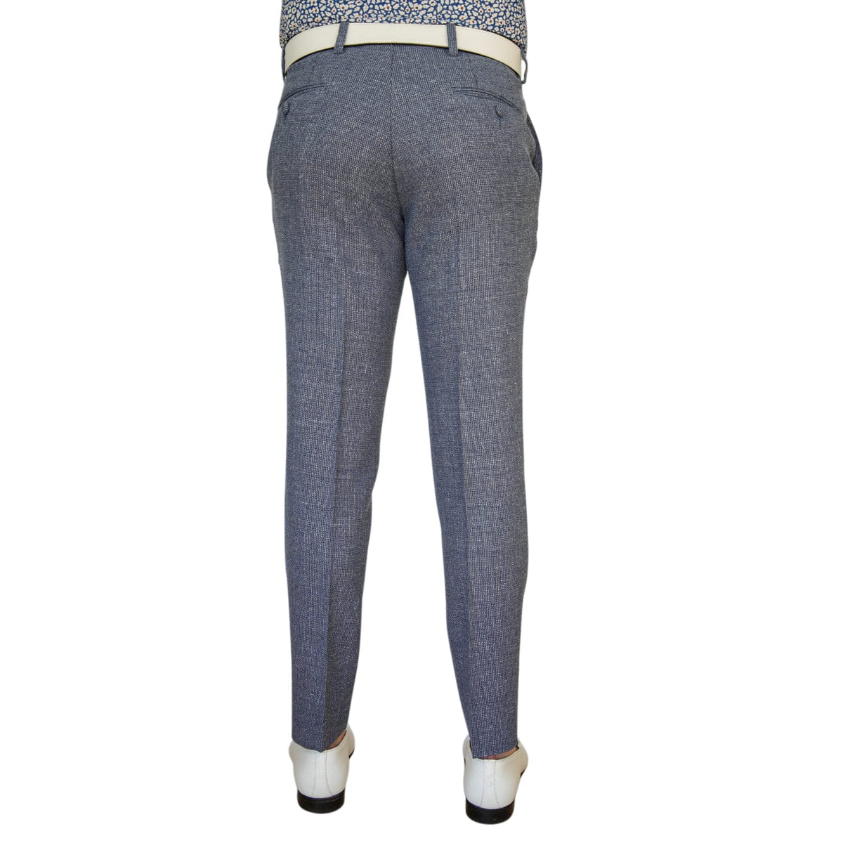Cobalt Tweed Trousers-4