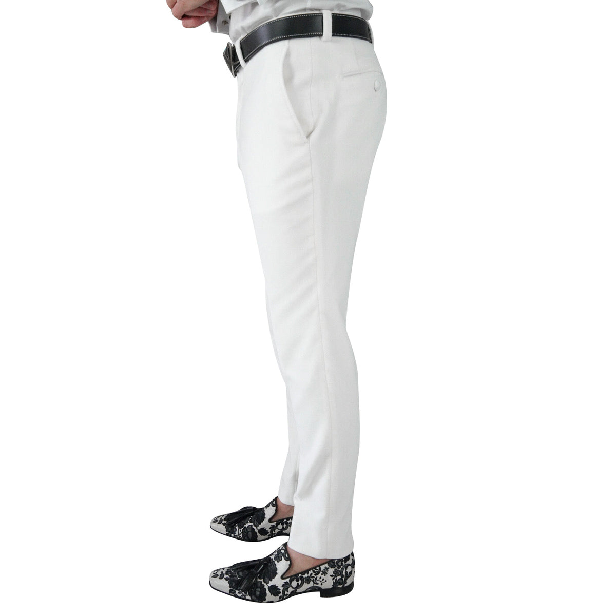 White Velvet Trousers-4