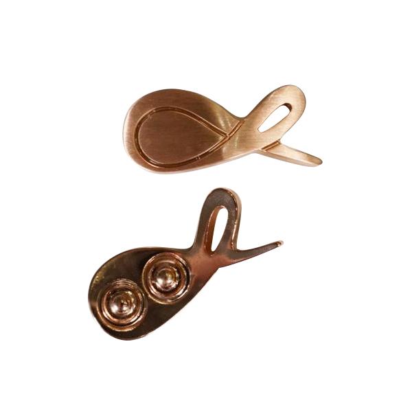 Nero Opal With Rose Gold Hardware Leather Slipper-8
