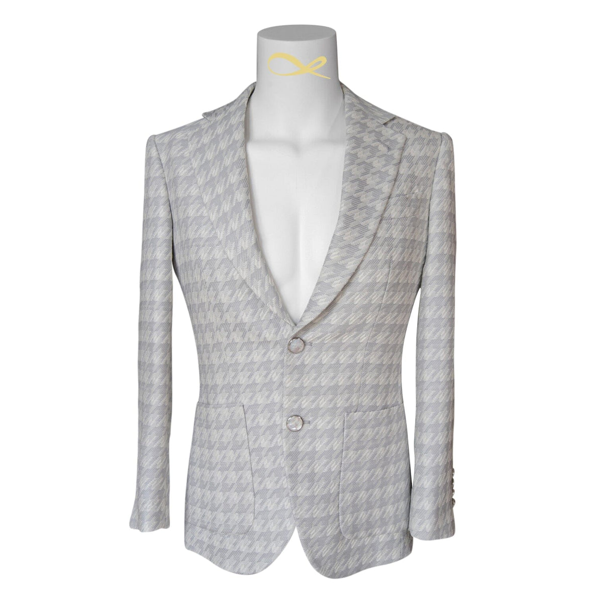 Oyster Grigio Houndstooth Jacket-5