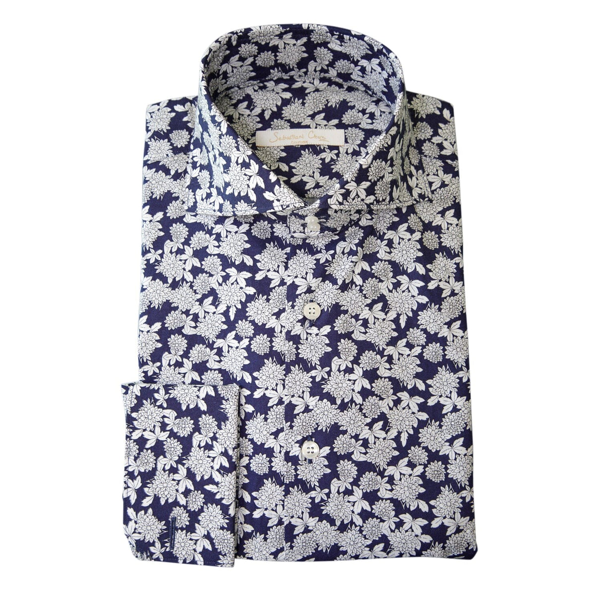 Navy Dahlia Dress Shirt  @ The Vault-2
