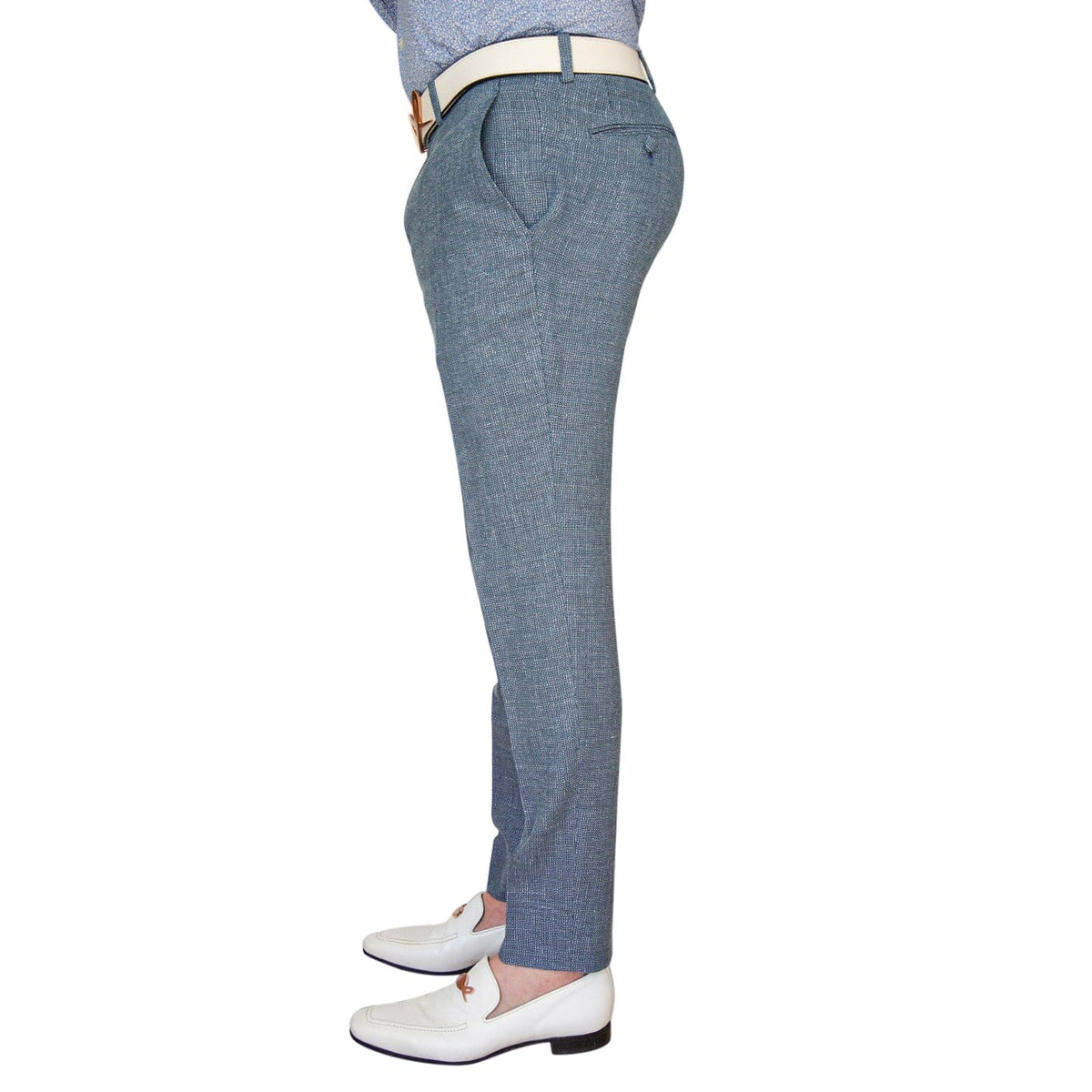 Cerulean Tweed Trousers-3