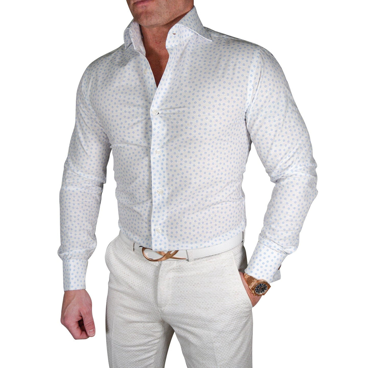 Bianco Daisy Dress Shirt-2