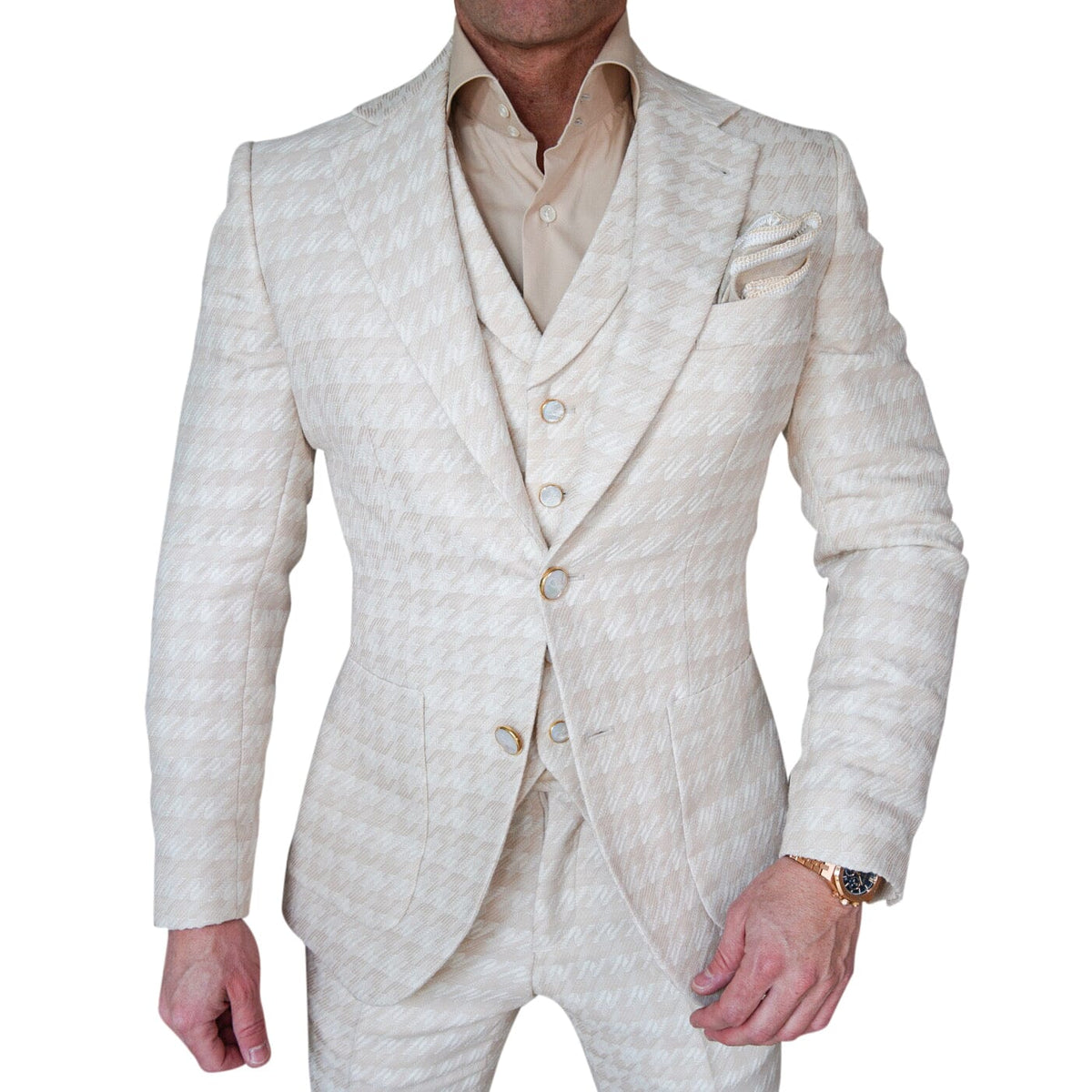 Cashew Crema Houndstooth Jacket @ The Vault-1