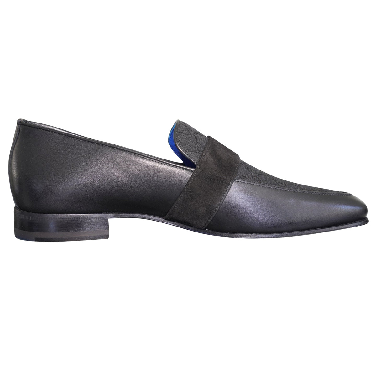 Raven Nero Logo Monk Loafers With Yellow Gold Buckle @ The Vault-5