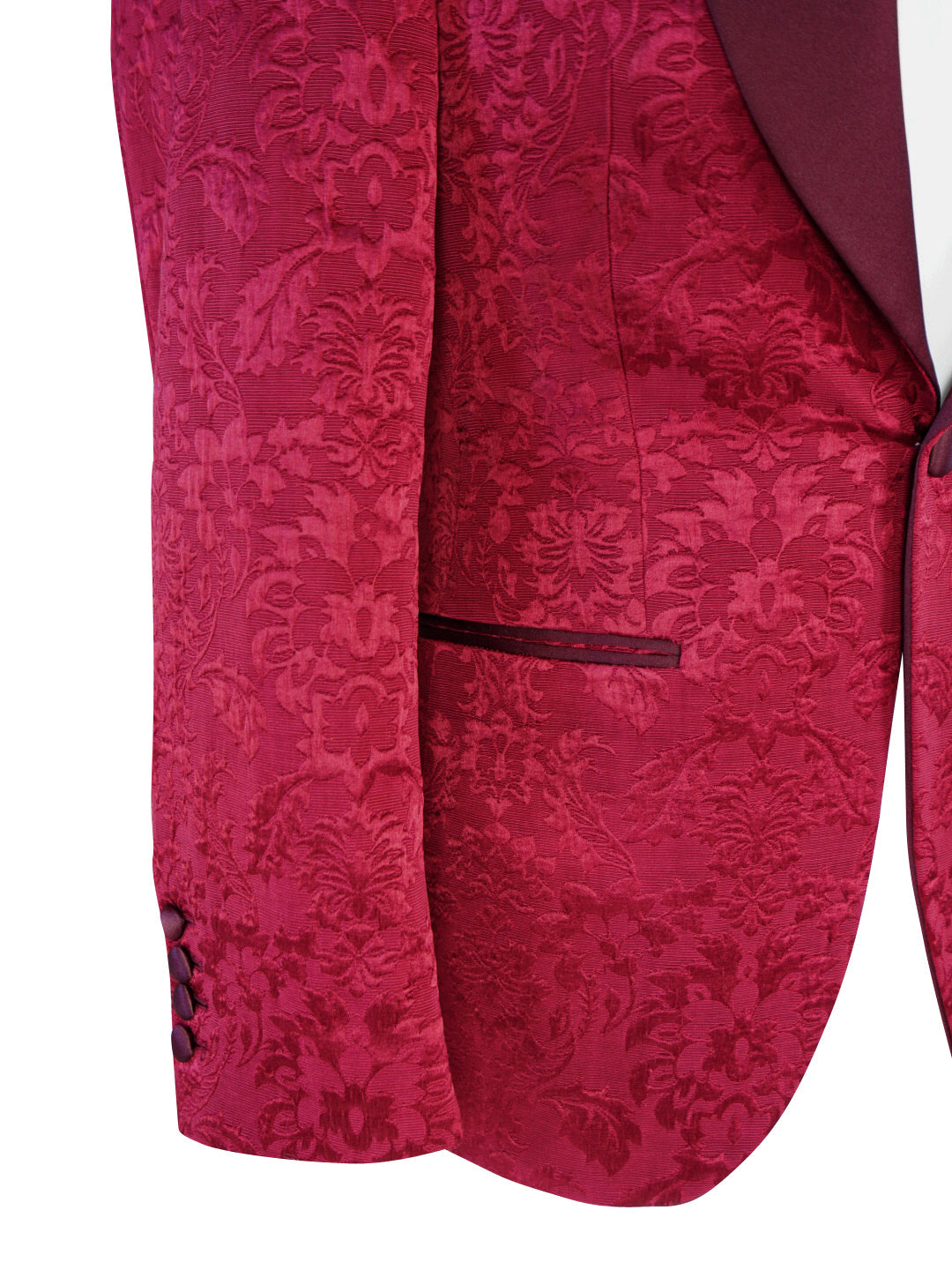 Burgundy Fiore Dinner Jacket-7