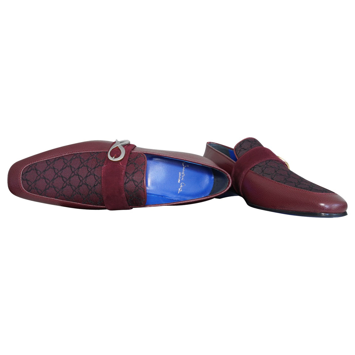 Vino Logo Monk Strap Loafer With Silver Buckle-7
