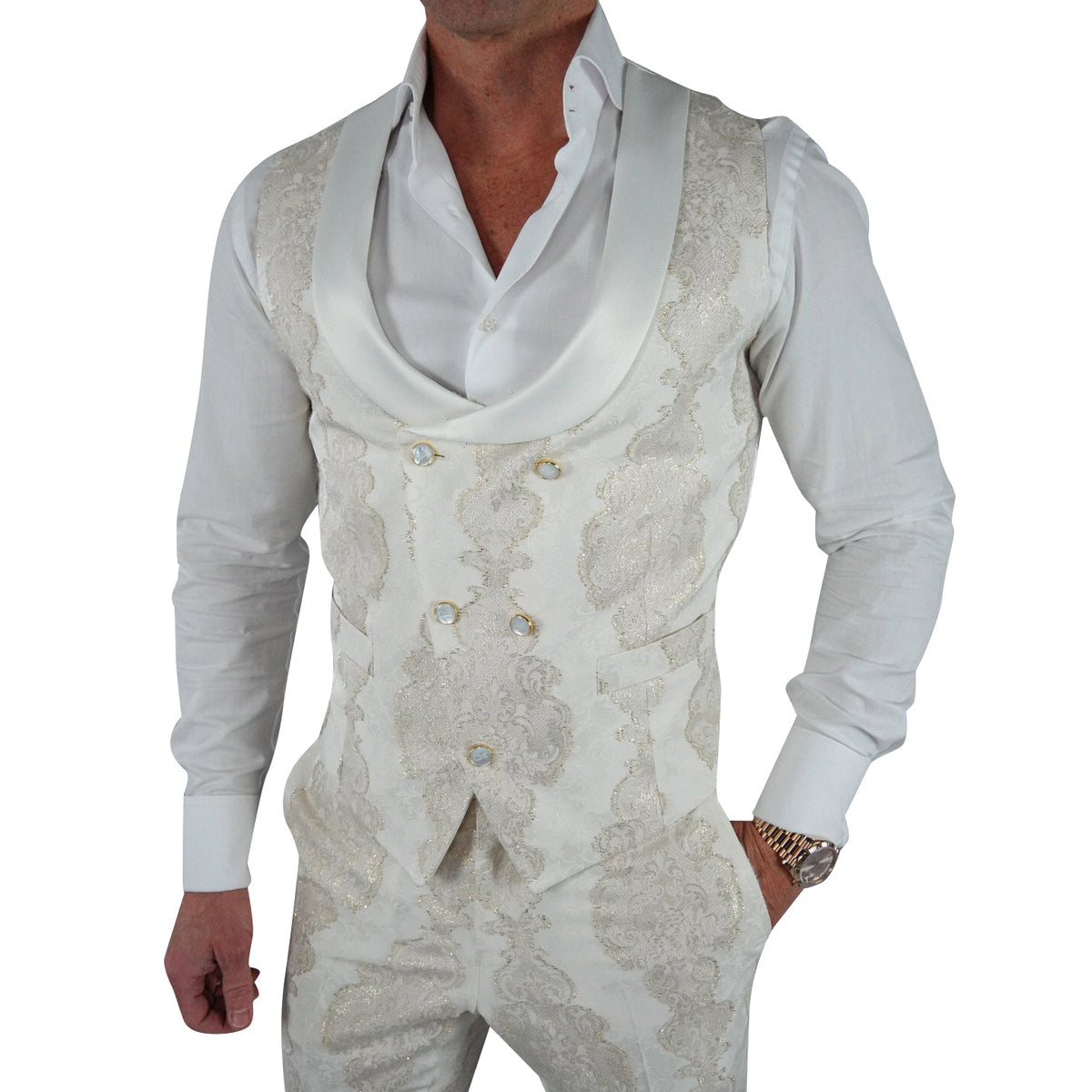 Vanilla Versaille Double Breasted Waistcoat @ The Vault-1