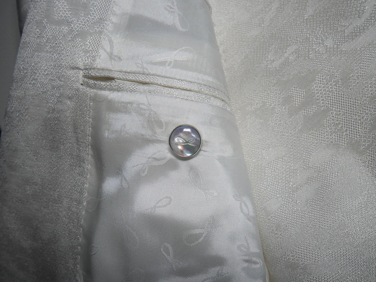 Mother Of Pearl With Silver Tone Buttons For Dinner Jacket-6
