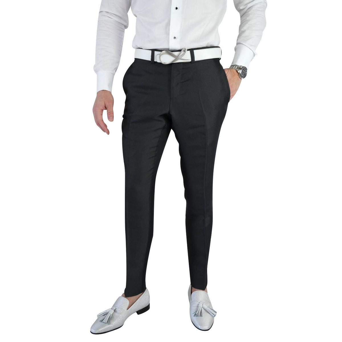 Charcoal Evento Trousers-3