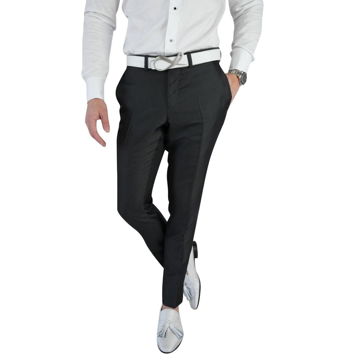 Charcoal Evento Trousers-1
