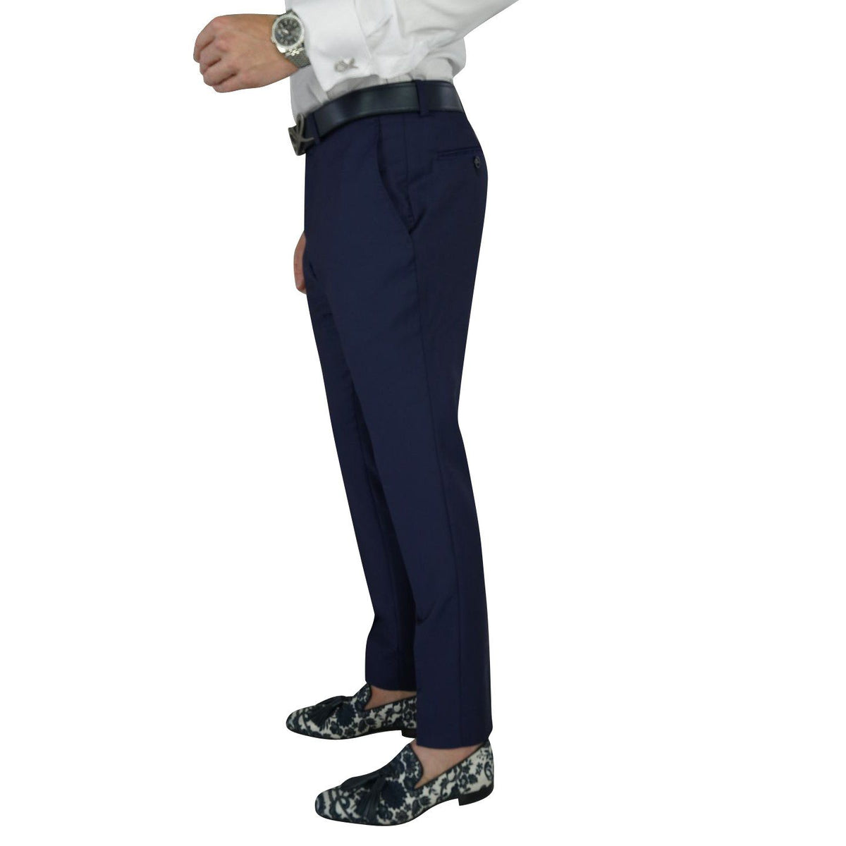 Navy Blue Evento Trousers-4