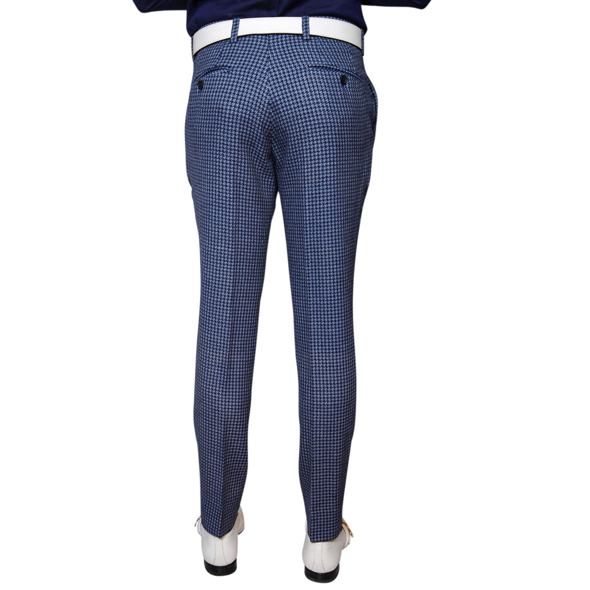 Powder Mica Blu Boucle Trousers @ The Vault-5