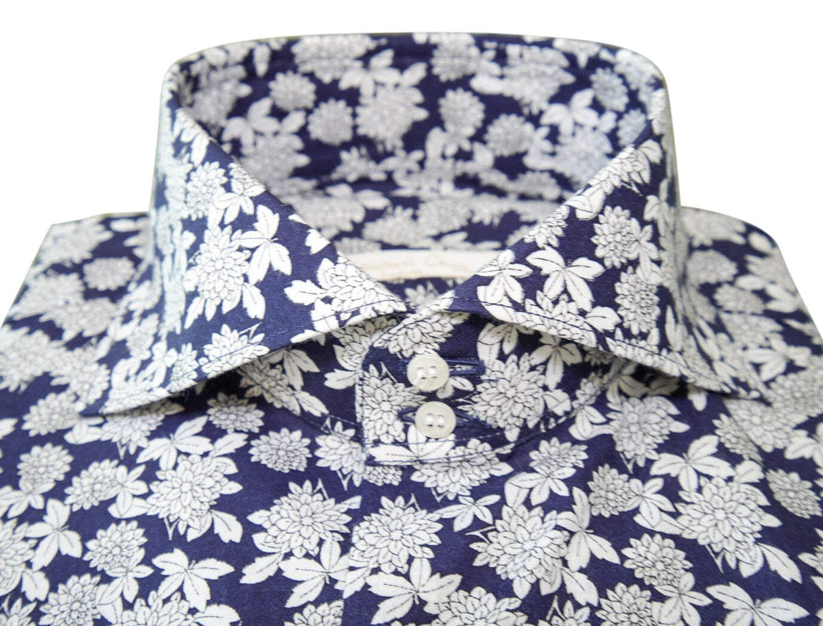 Navy Dahlia Dress Shirt  @ The Vault-3