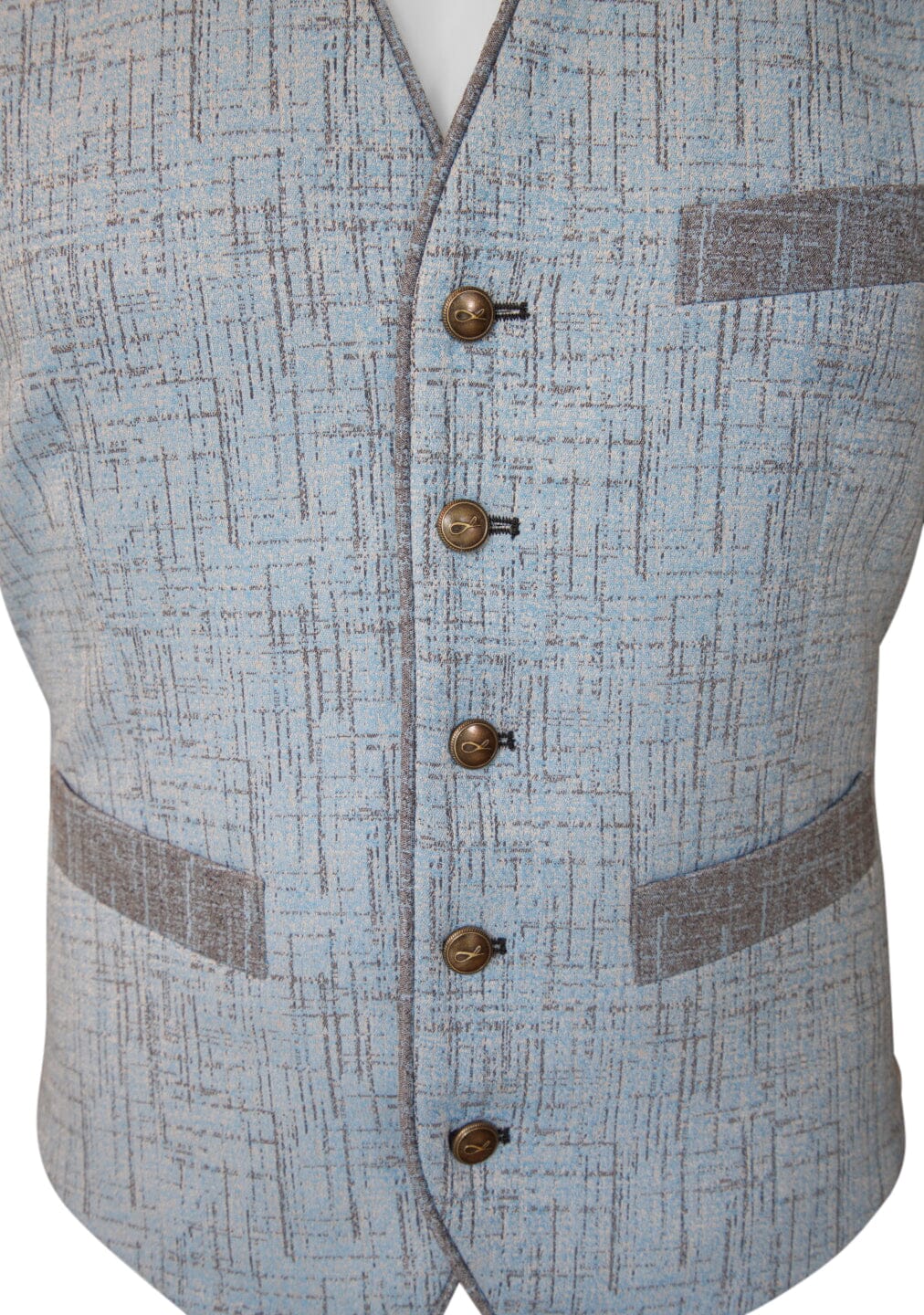 Azzurro Titanium Naked Ciottoli Waistcoat-4
