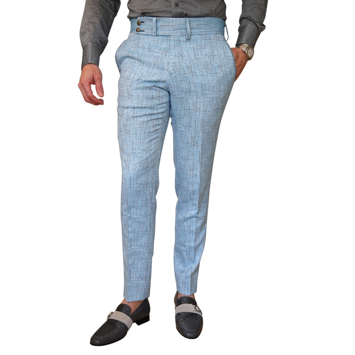 Azzurro Titanium Trousers @ The Vault