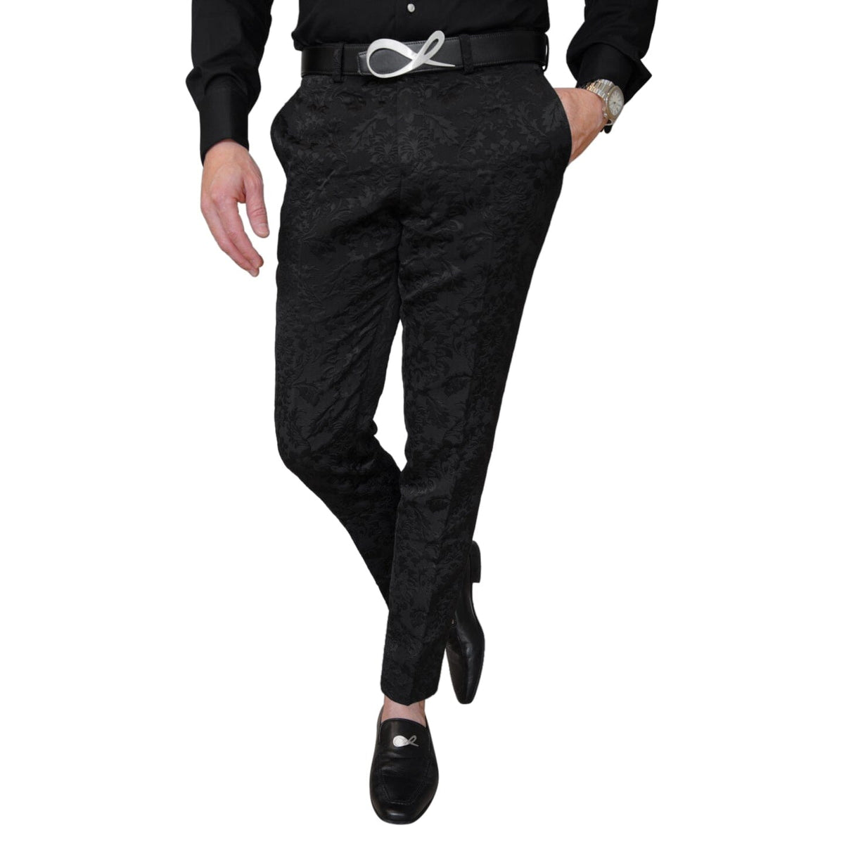 Black Fiore Trousers-1