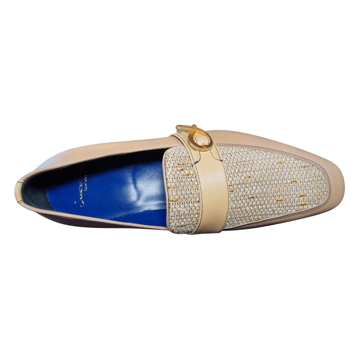 Tan Cestino Monk Yellow Gold Loafer-8