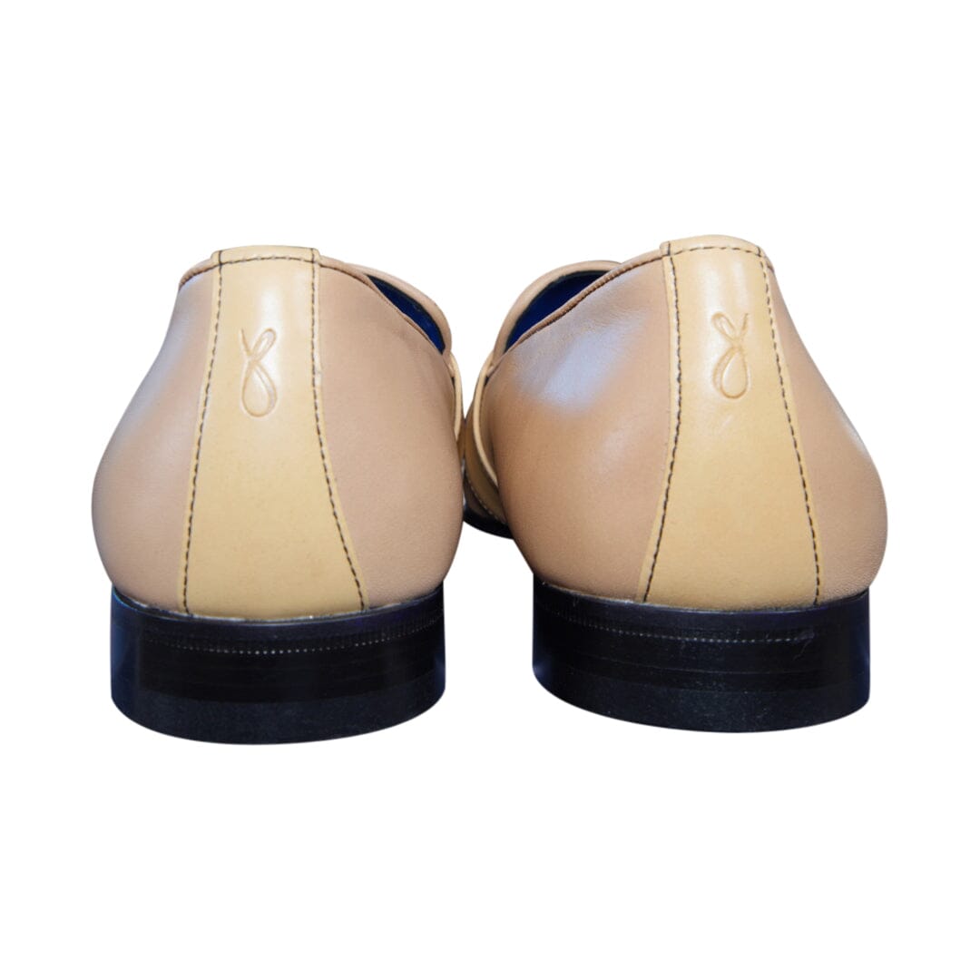 Tan Cestino Monk Silver Loafer-9