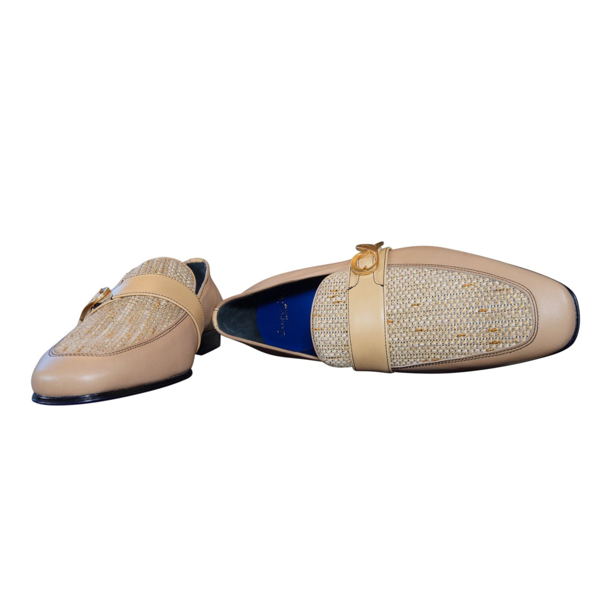 Tan Cestino Monk Yellow Gold Loafer-10