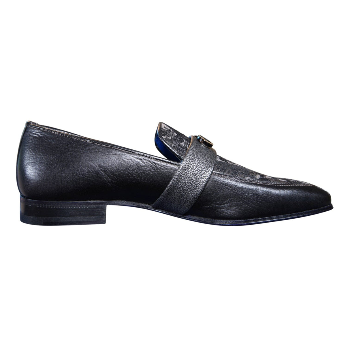 Nero Gunmetal Paisley Loafer-6