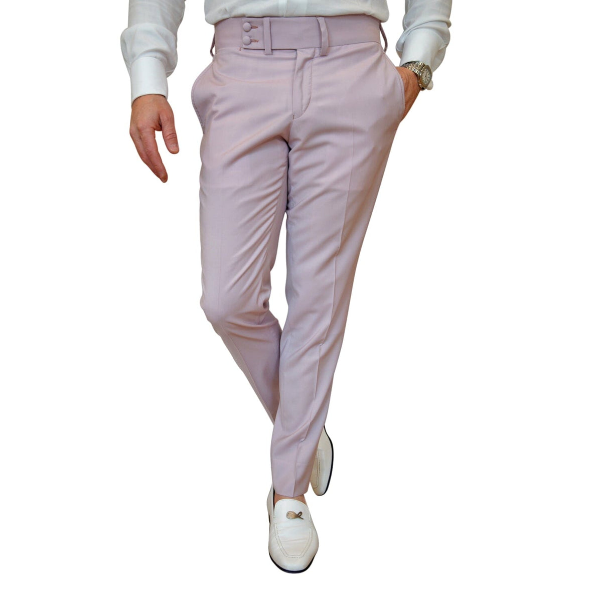 Blush Crespo Hampton Trousers