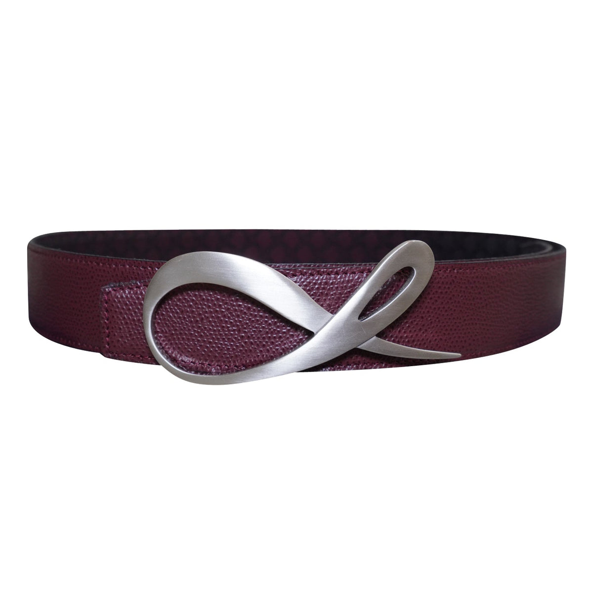 Vino Logo Silver Reversible Belt