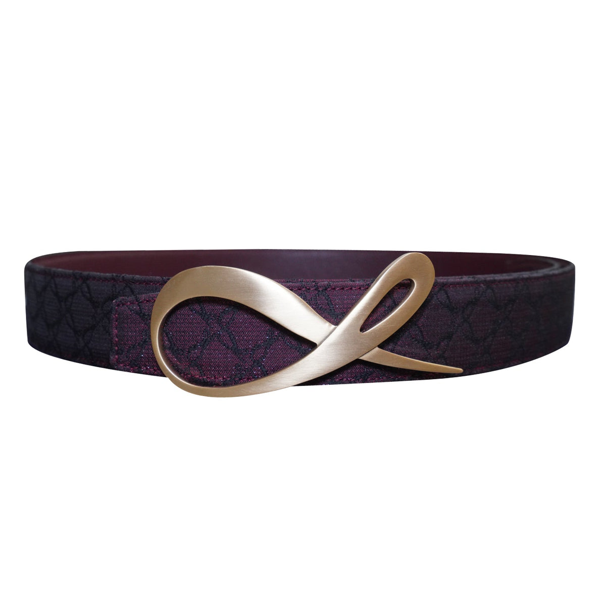 Vino Logo Yellow Gold Reversible Belt