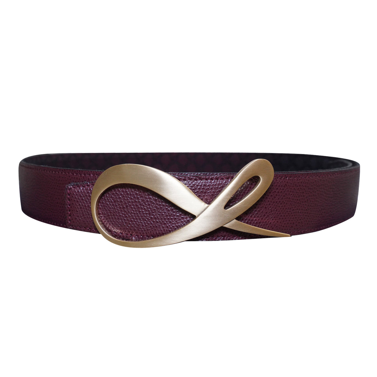 Vino Logo Yellow Gold Reversible Belt