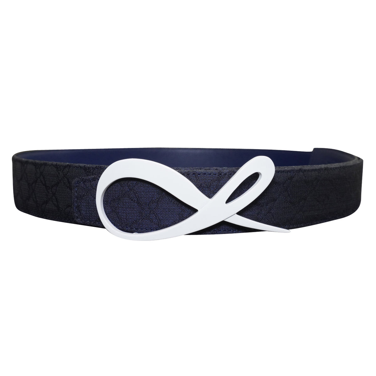 Midnight Marino Logo White Reversible Belt