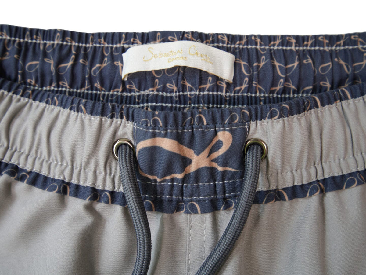 Grigio Signature Logo Euro Swim Trunks-6