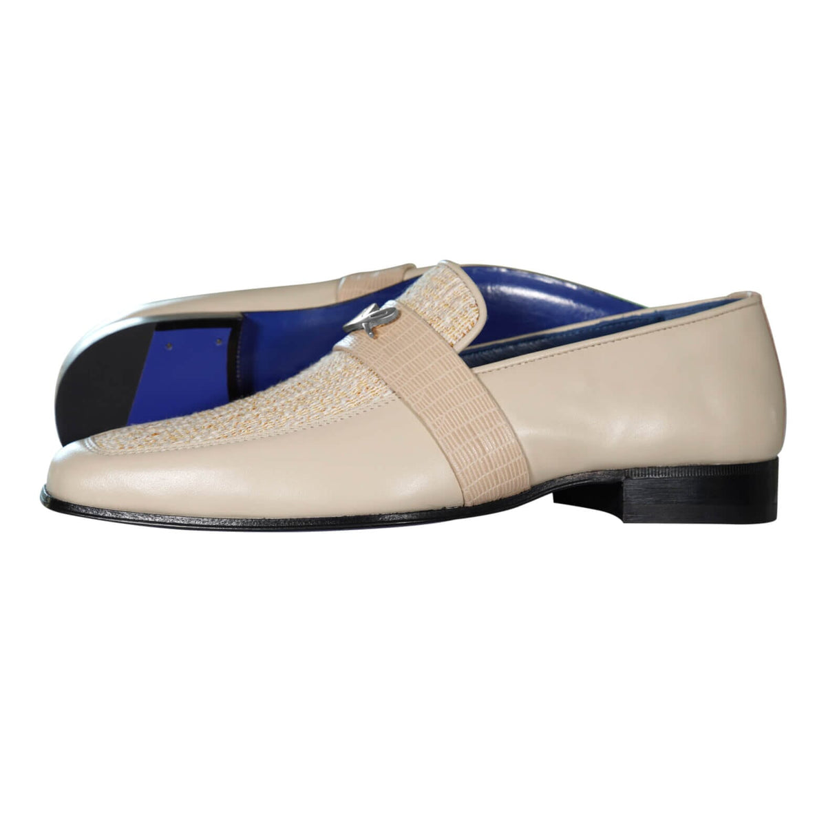 Golden Fieno With Silver Hardware Loafer