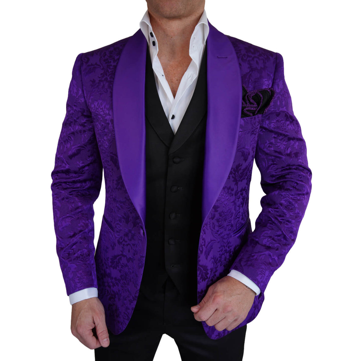 Midnight Plum Fiore Dinner Jacket