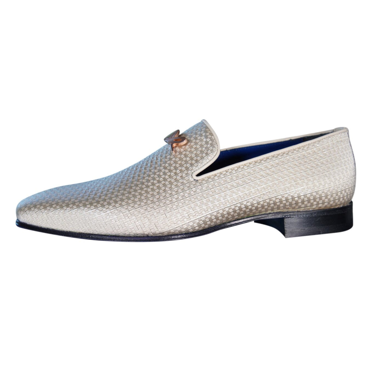 Gold Diamante With Rose Gold Hardware Loafer-4