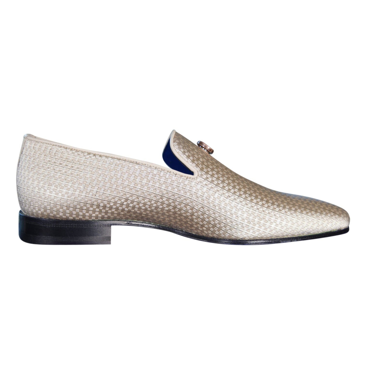 Gold Diamante With Rose Gold Hardware Loafer-5