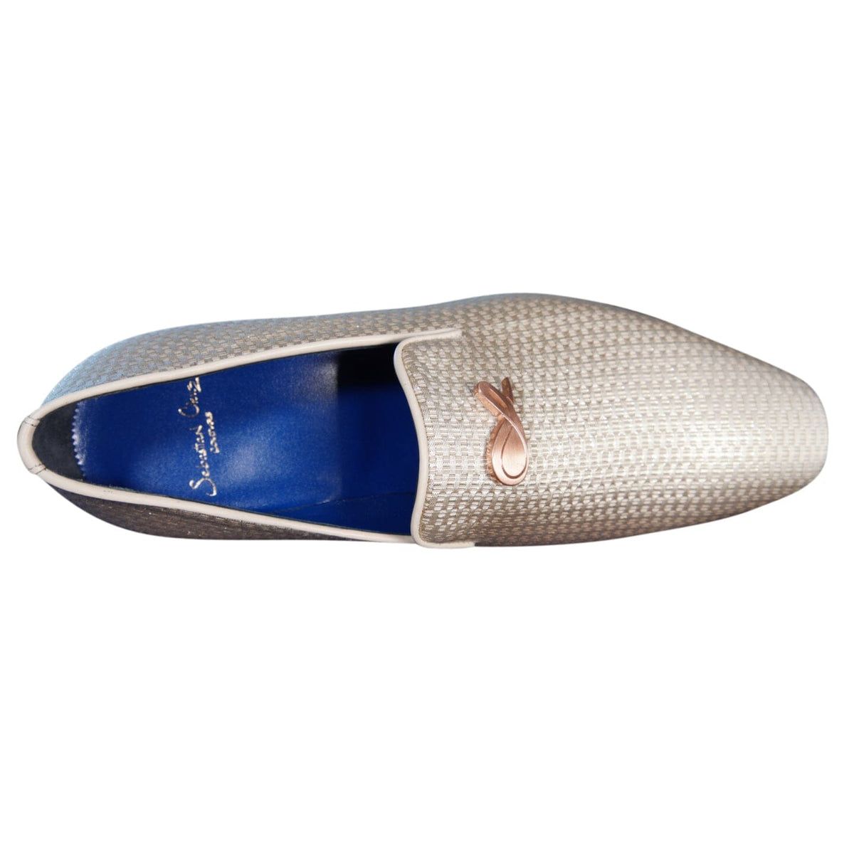 Gold Diamante With Rose Gold Hardware Loafer-6