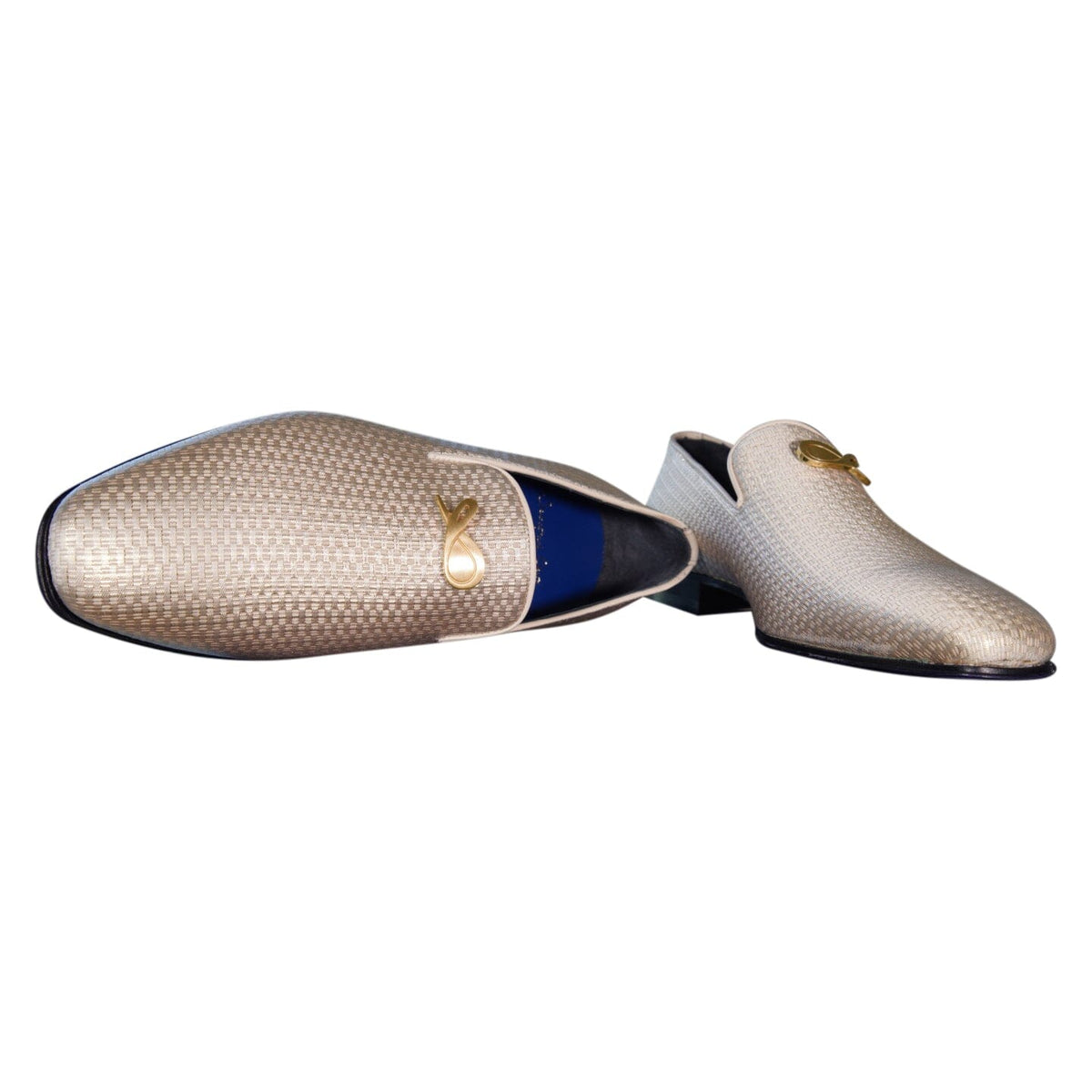 Gold Diamante With Yellow Gold Hardware Loafer-7