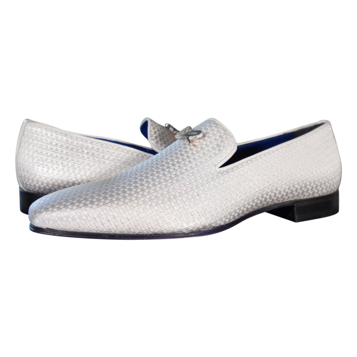 Silver Diamante With Silver Hardware Loafer @ The Vault-4