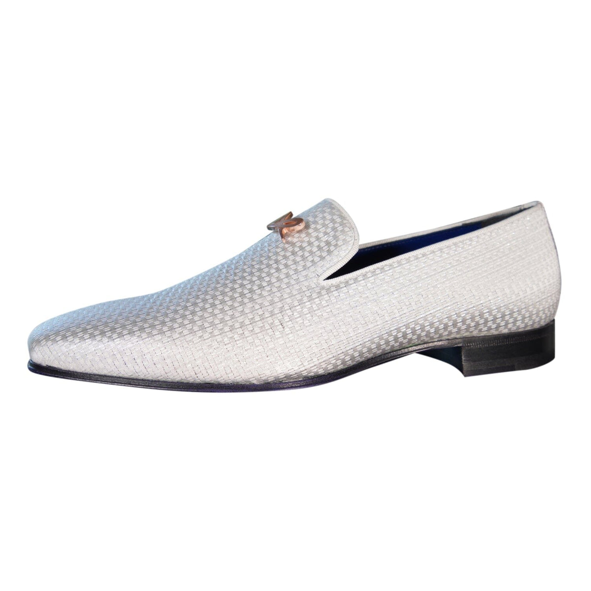 Silver Diamante With Rose Gold Hardware Loafer @ The Vault-5