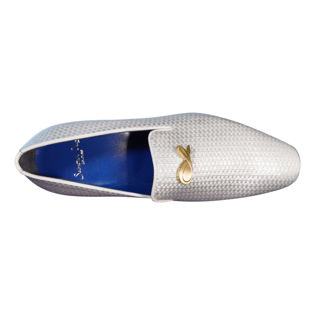 Silver Diamante With Yellow Gold Hardware Loafer @ The Vault-7