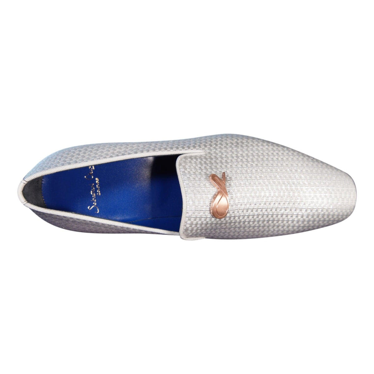 Silver Diamante With Rose Gold Hardware Loafer @ The Vault-7