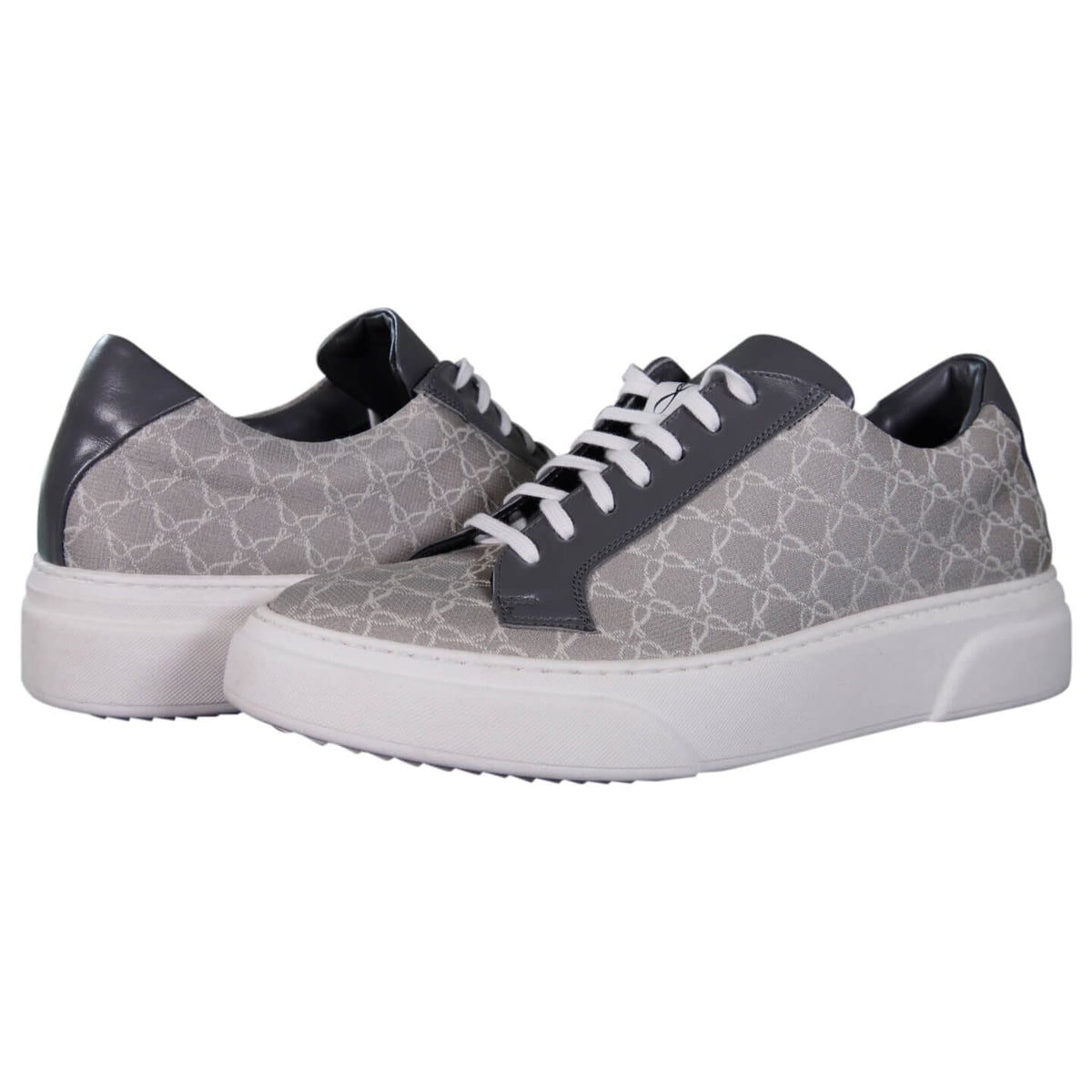 Tortora Grigio Luxury Logo Sneakers-4
