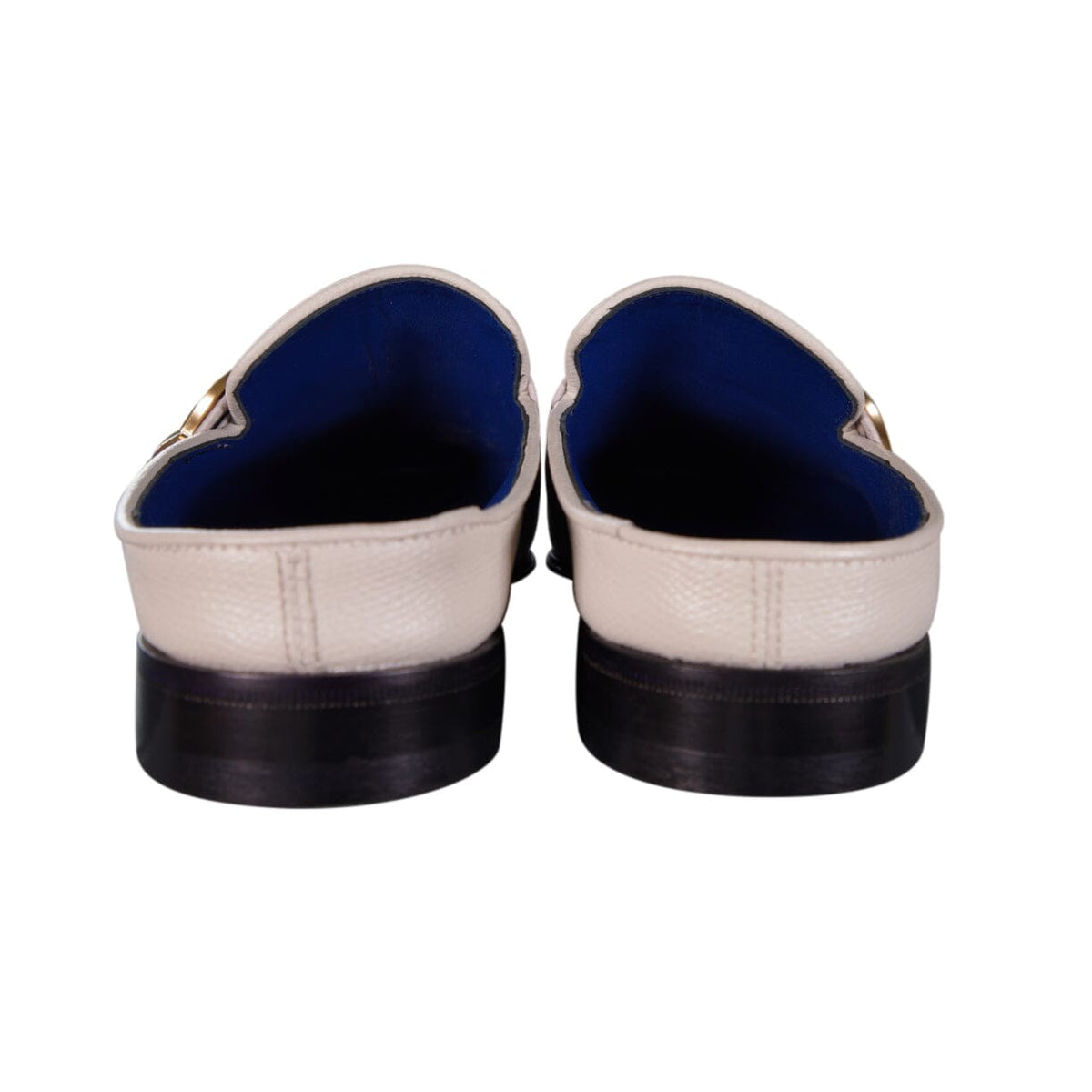 Tortora Logo With Yellow Gold Hardware Leather Slippers-8