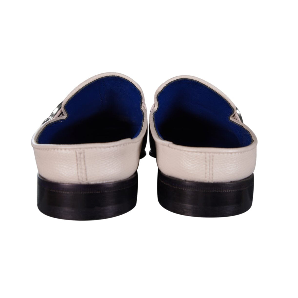 Tortora Logo With Silver Hardware Leather Slippers-8