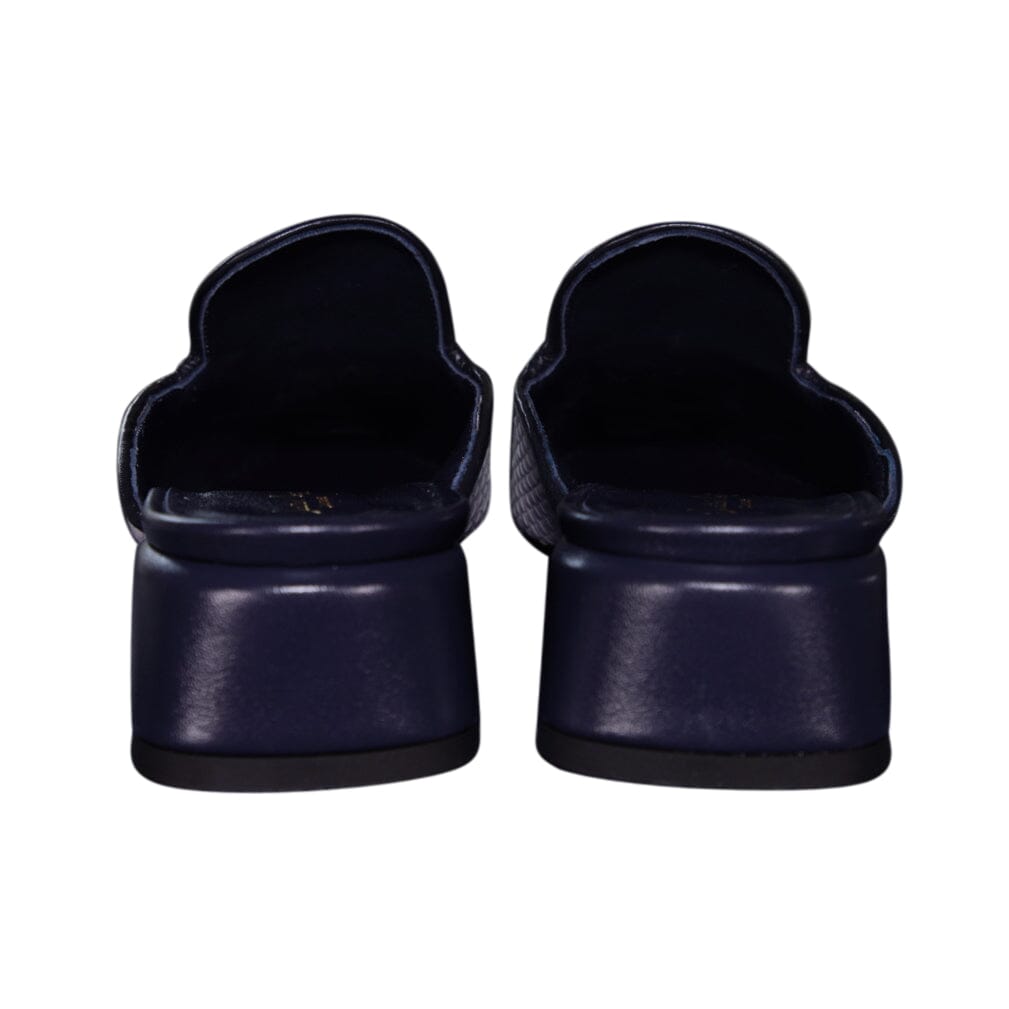 Cobalt Tweed Tessere Rose Gold Slipper-5